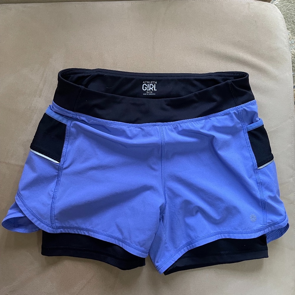 Athleta Girl 2 in 1 short.
